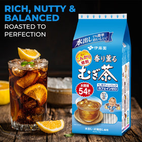 Cold brew Mugichae Kaori Kaoru, refreshing with aromatic notes.