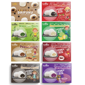 Fusion Select Japanese Mochi variety platter close-up, perfect for sharing at gatherings