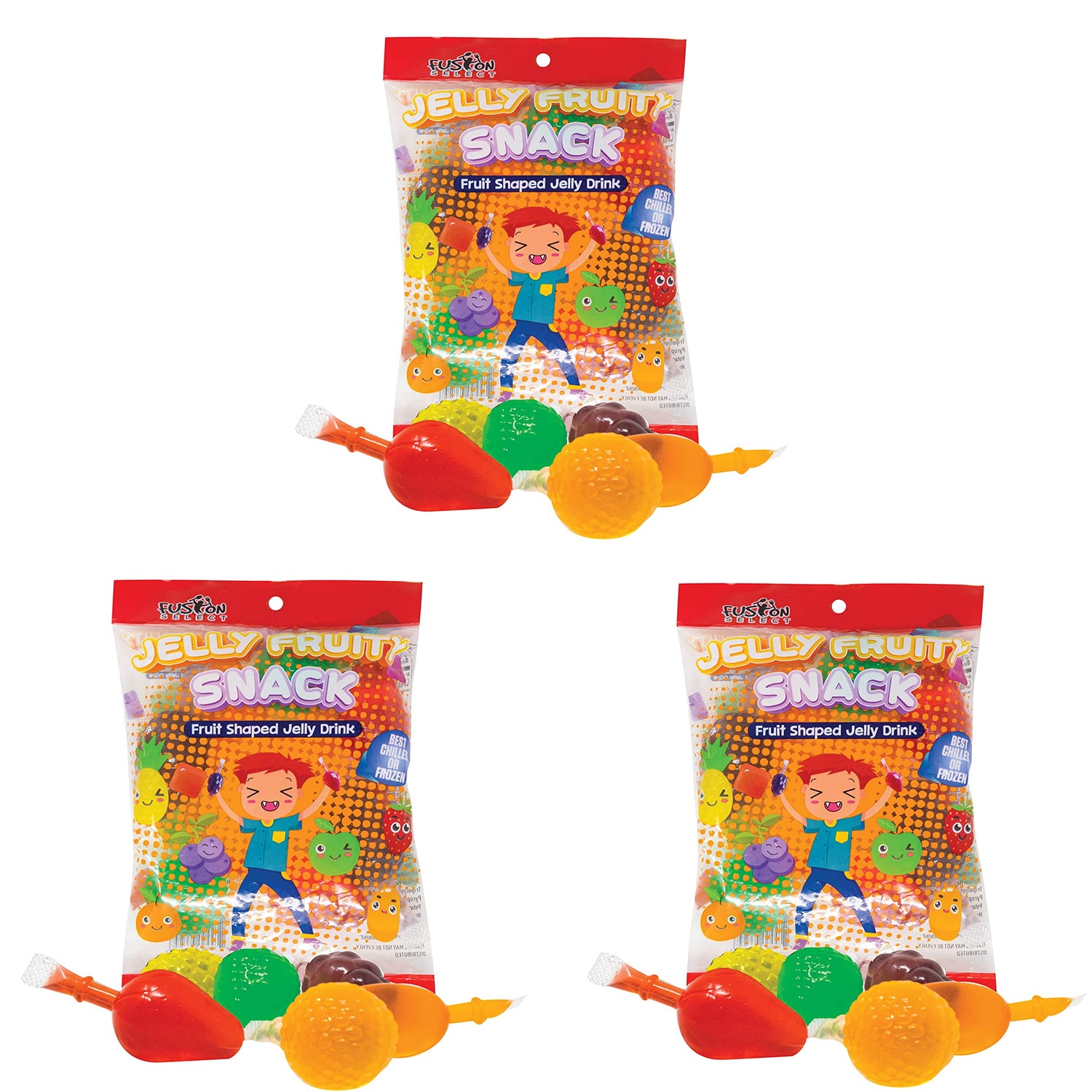 Fusion Select Jelly Fruit Snack strawberry — fun, fruit-shaped treat for lunchboxes.