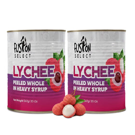 Fusion Select lychee whole fruit in syrup for ready-to-serve garnishes.