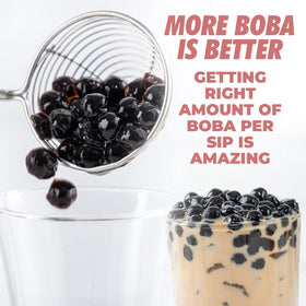 Three-pack Fusion Select toppings with brown sugar pearls for beverages.