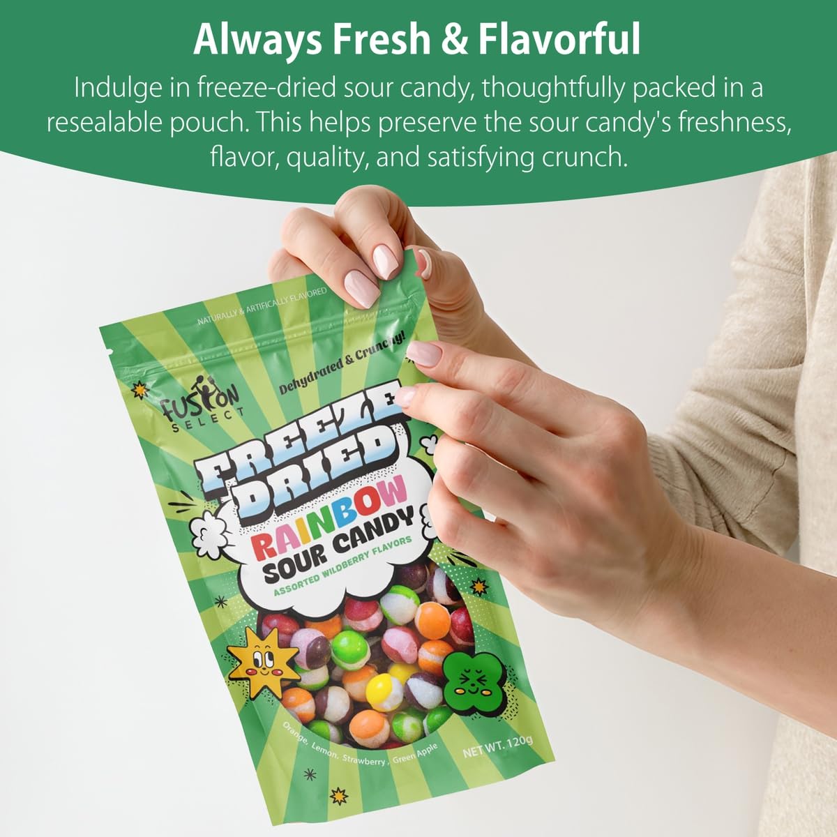 Fusion Select Rainbow Bean Candy party snack in a bowl adds color and crunch.