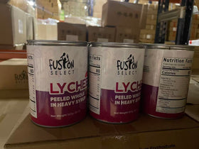 Fusion Select lychees ready to serve, ideal for quick prep.