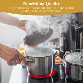 Gluten-free GMO-free label emphasizes clean ingredients and dietary options for cooks.