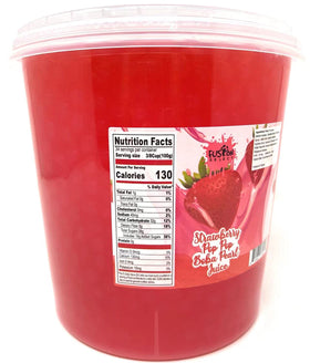 Fusion Select Strawberry Bursting Bobaz Pearls poured over yogurt for fruity crunch.