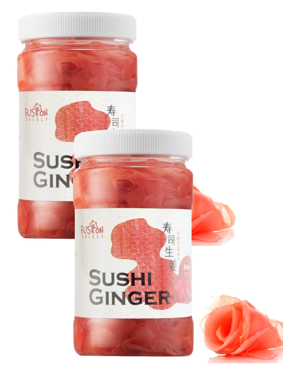Fusion Select sushi ginger packaging shown for quick sashimi pairing.