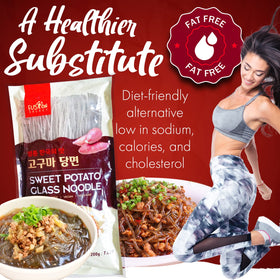 Noodles soaked in hot water from Fusion Select, soft texture ideal for quick stir-fries