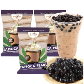 Fusion Select brown sugar tapioca pearls packaging for home use.