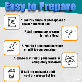 Fusion Select taro milk tea powder dissolving smoothly in hot water.