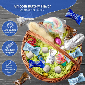 Fusion Sweets And Snacks Bible Verse Buttermints close-up reveals soft, creamy texture ideal for lingering after meals.