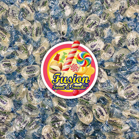 Fusion Sweets And Snacks blue crystal mints offering post-meal breath refresh.