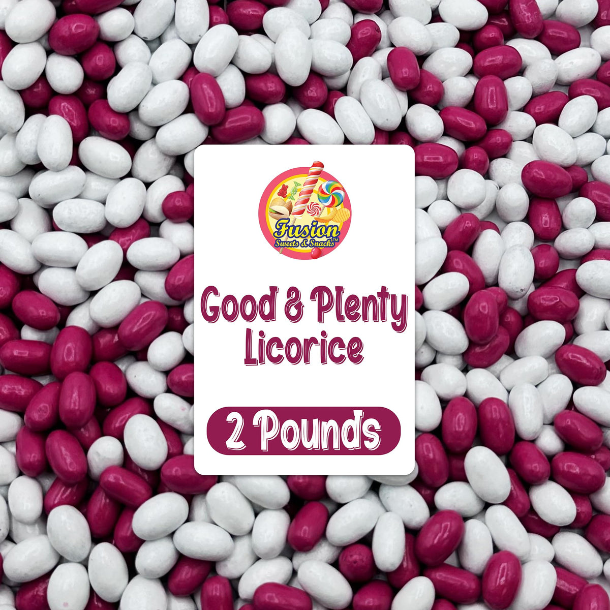 Fusion Sweets And Snacks Good and Plenty bulk bag ready for retro candy lovers