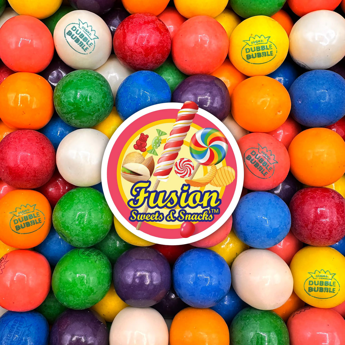 Fusion Sweets And Snacks bulk refill bag ready for vending machines.