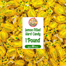 Fusion Sweets And Snacks Italian Lemon Drops bag showcases bright lemon candies for party favors