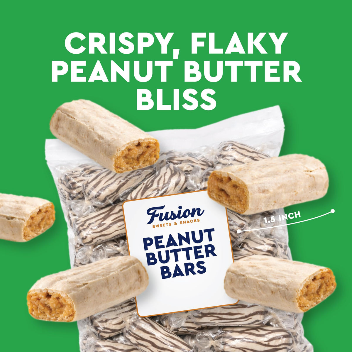 Fusion Sweets And Snacks peanut butter bars made with gluten-free ingredients