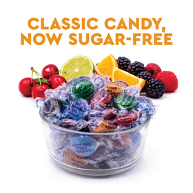 Fusion Sweets Arcor sugar-free fruit candy bag back with freshness details