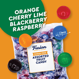 Fusion Sweets Arcor sugar-free blackberry candy rich berry flavor