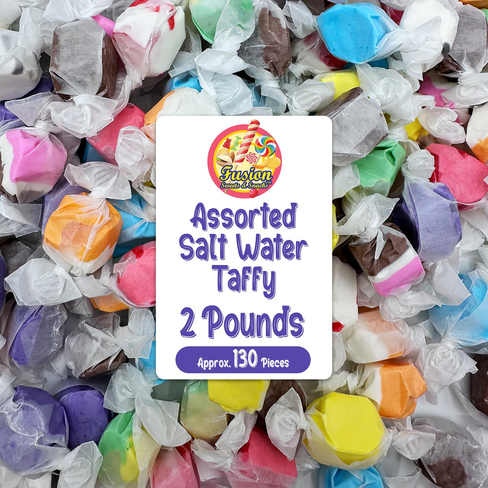 Fusion Sweets Assorted Taffy Bag ready for party snacks and gifting