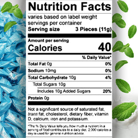 Fusion Sweets Baby Boy Buttermints in blue foil celebrate a newborn boy with charm.
