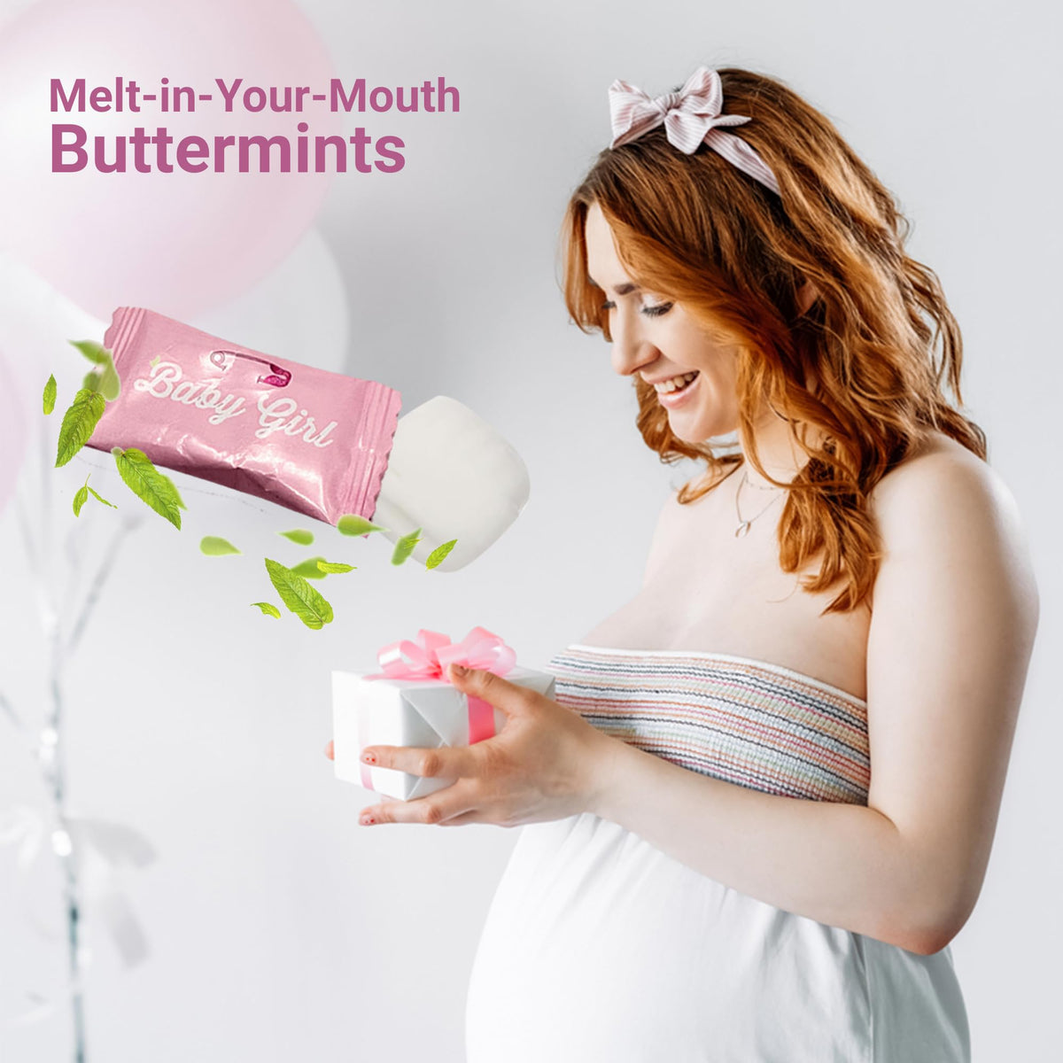 Fusion Sweets Baby Girl Buttermints in hospital goodie bags