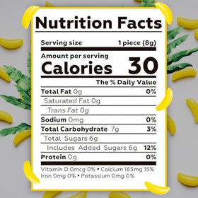 Gumball machine refill uses Bananarama banana candy for quick bites