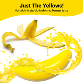 Party favors featuring Bananarama banana candy brighten yellow celebrations