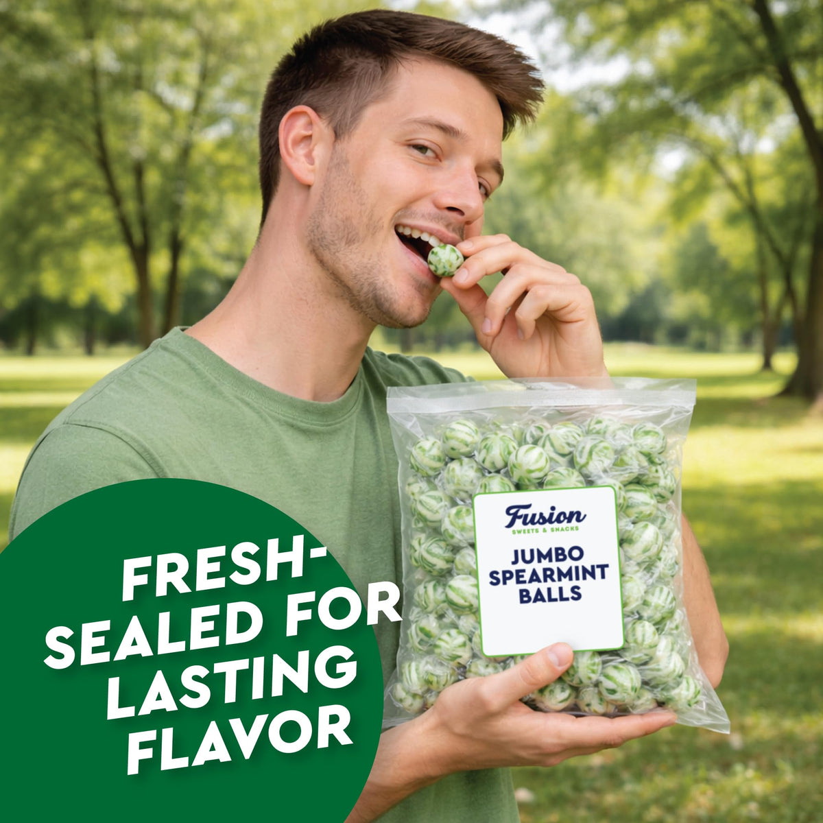 Fusion Sweets bulk 2 lb bag provides a long-lasting mint option for gatherings.
