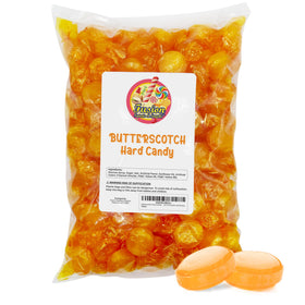Fusion Sweets Butterscotch hard candy packaging for easy sharing at gatherings