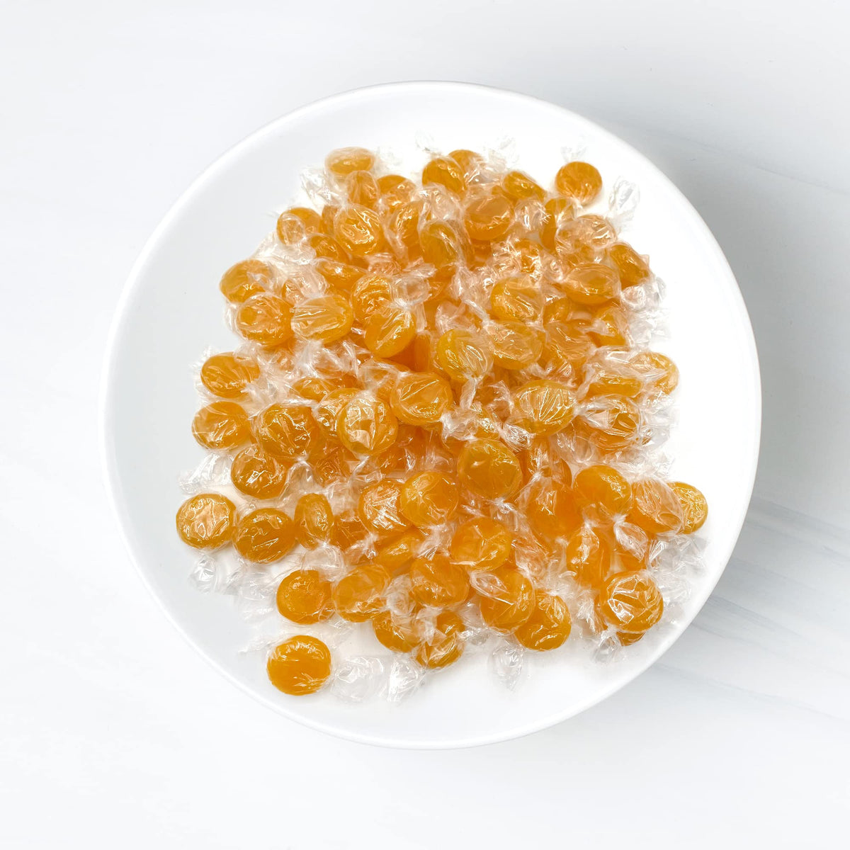 Fusion Sweets Butterscotch hard candy yellow discs in bulk bag ideal for parties