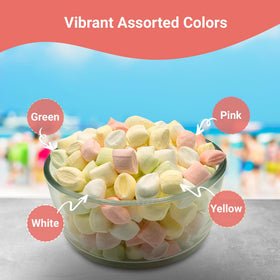 Fusion Sweets Candies in a guest favor bag add a cheerful touch.