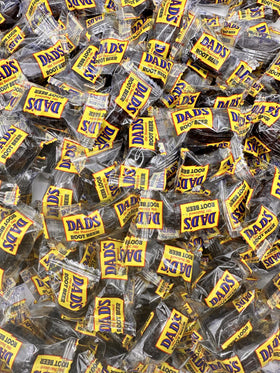 Fusion Sweets Dad's Root Beer Barrels bulk bag ideal for gatherings.