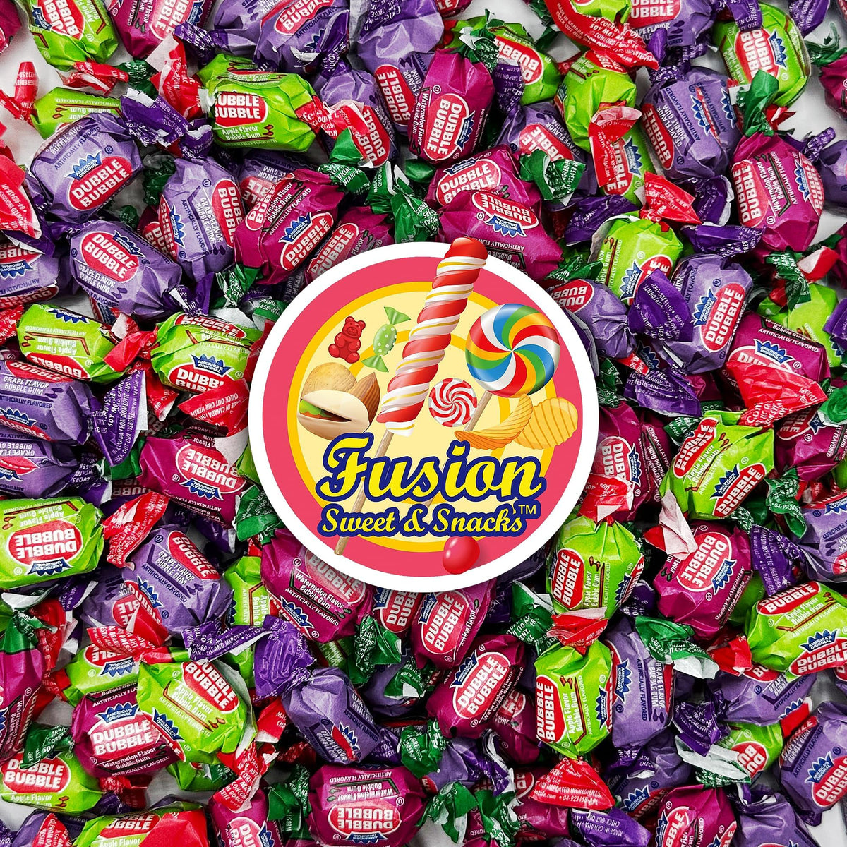 Each Dubble piece is individually wrapped for clean sharing.
