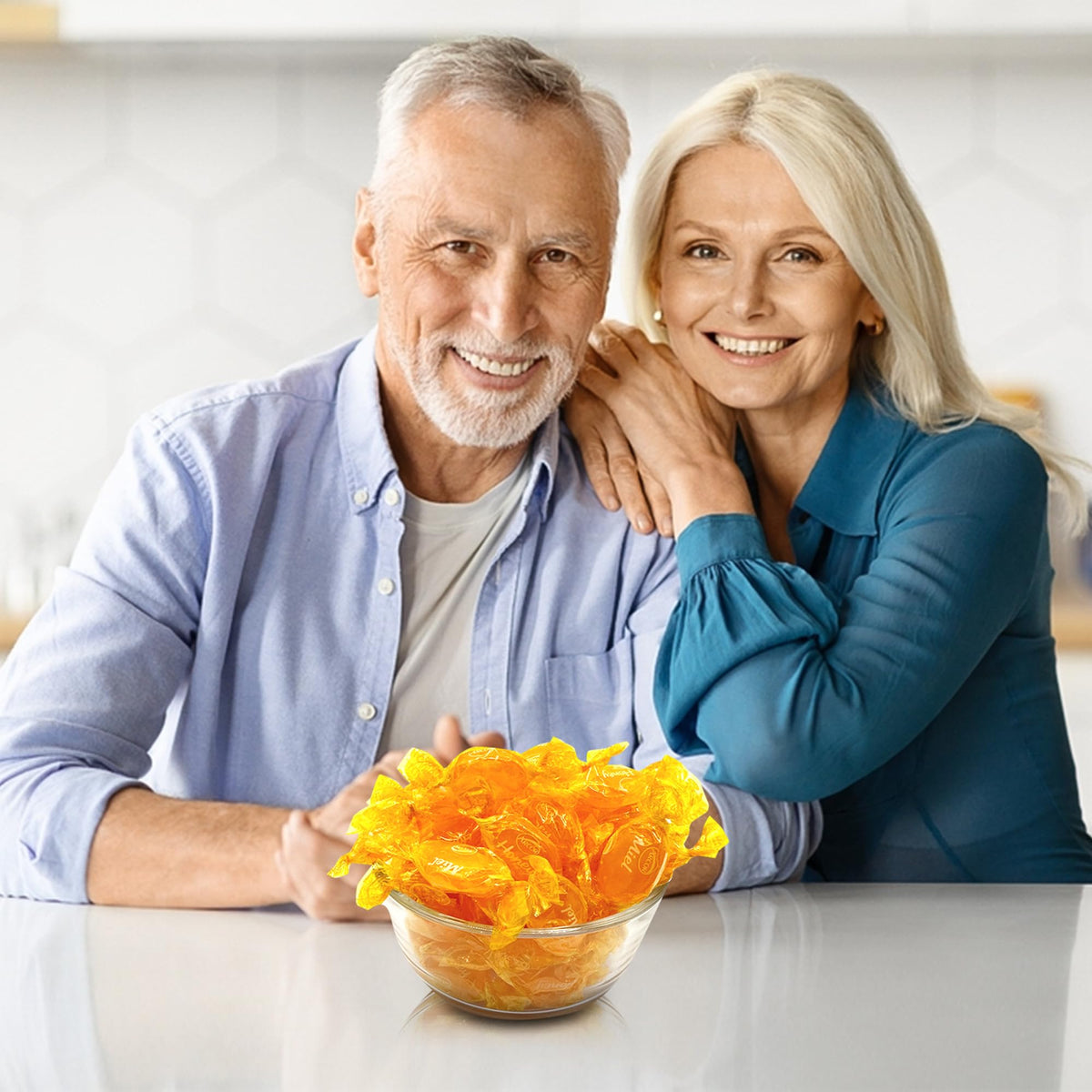 Fusion Sweets gluten-free honey candy is suitable for gluten-free diets and mindful indulgence.