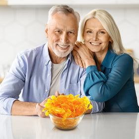 Fusion Sweets gluten-free honey candy is suitable for gluten-free diets and mindful indulgence.