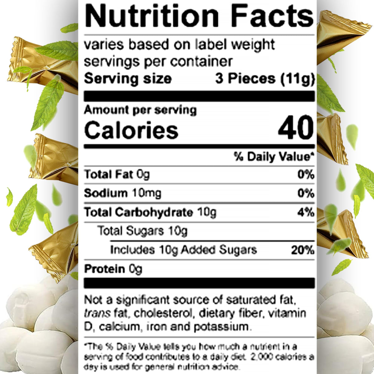 Fusion Sweets Gold Buttermints hospitality-treat ideal for lobbies and checkouts.