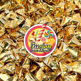 Fusion Sweets Gold Buttermints-reception-display enhances decor with creamy mints.