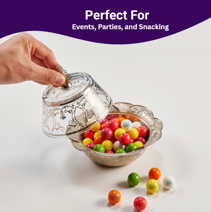Fruit-flavor gumballs in bulk perfect for celebrations and office snack stations