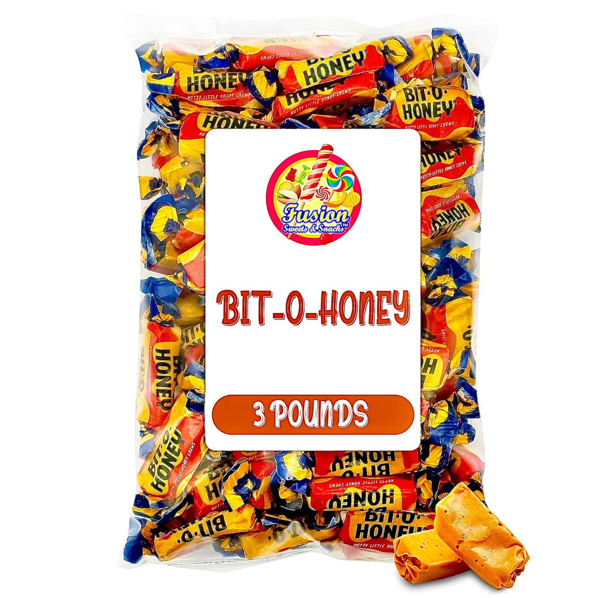 Fusion Sweets Honey Candy bulk bag showcases classic retro confections for gatherings.