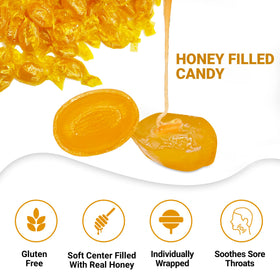 Fusion Sweets honey center core delivers rich sweetness with a melt-in-your-mouth experience.