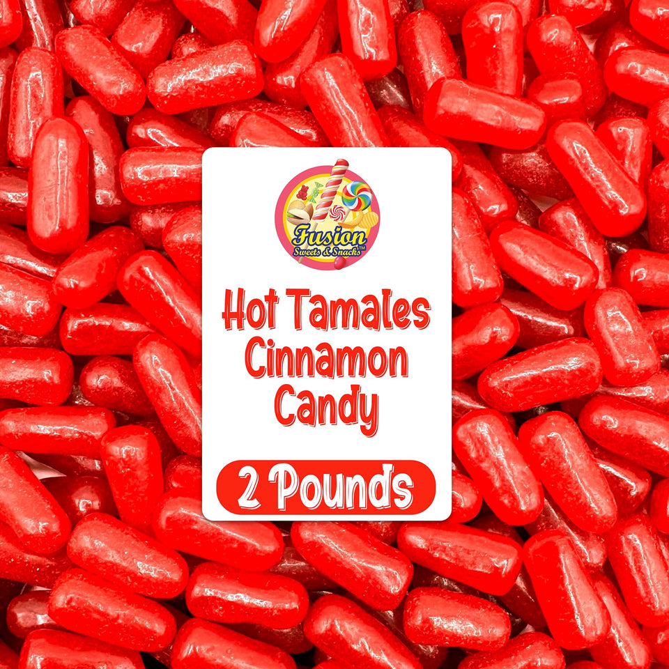 Fusion Sweets Hot Tamales Fierce closeup shows bold cinnamon candy for bold flavor moments.