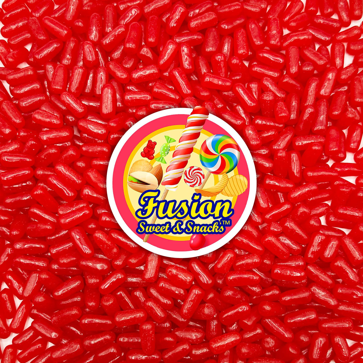 Fusion Sweets Hot Tamales Fierce candies in pinatas display spark festive energy.