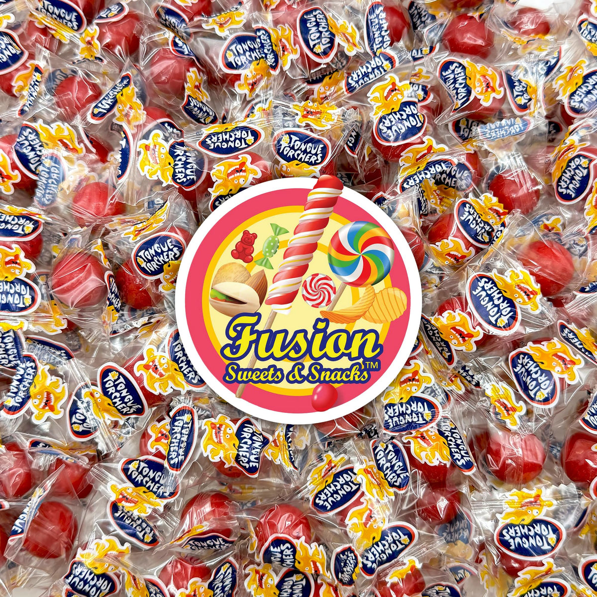 Fusion Sweets And Snacks individually wrapped fireball candy preserves freshness.