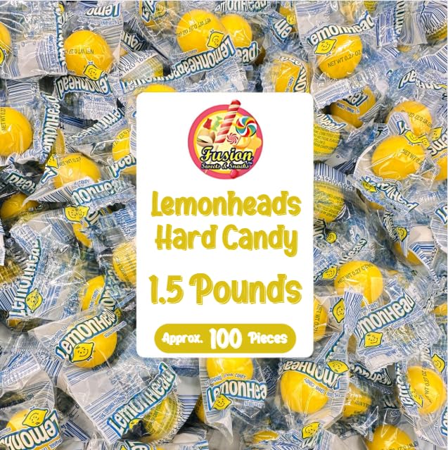 Fusion Sweets Lemon Candy bulk bag showing freshness for sharing at parties