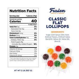 Fusion Sweets Lollipops Grape flavor ready to brighten snack time.