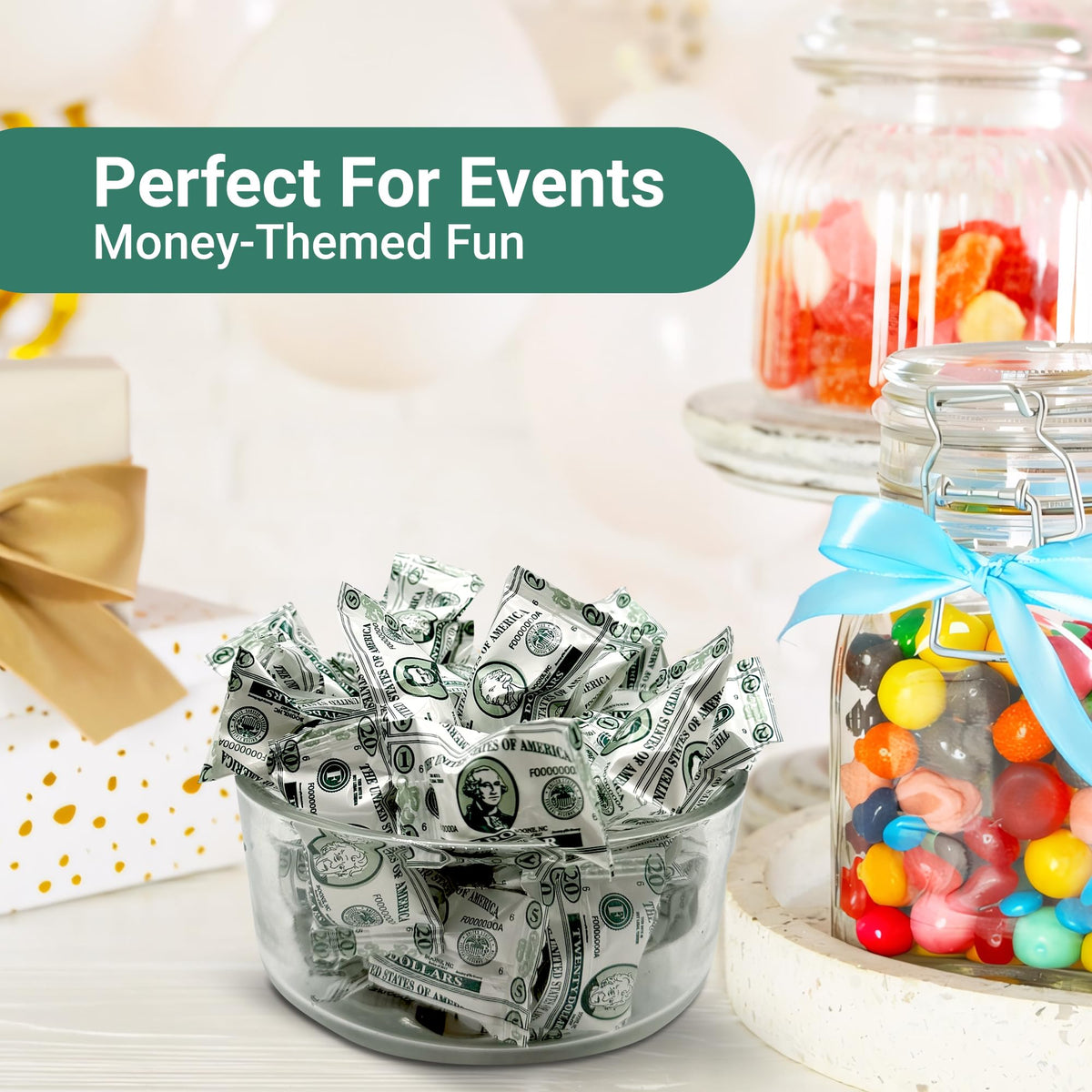Fusion Sweets Money Buttermints gift-pack showcase for corporate promotions and giveaways