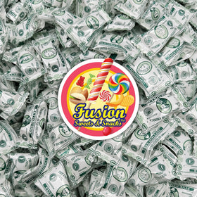 Fusion Sweets Money Coins and Mints arrangement doubles as a tasteful centerpiece