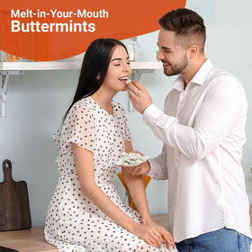 Fusion Sweets Mr. & Mrs. Buttermints perfect for bridal showers and receptions.