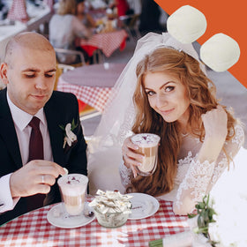 Fusion Sweets Mr. & Mrs. Buttermints individually wrapped maintain quality at events.