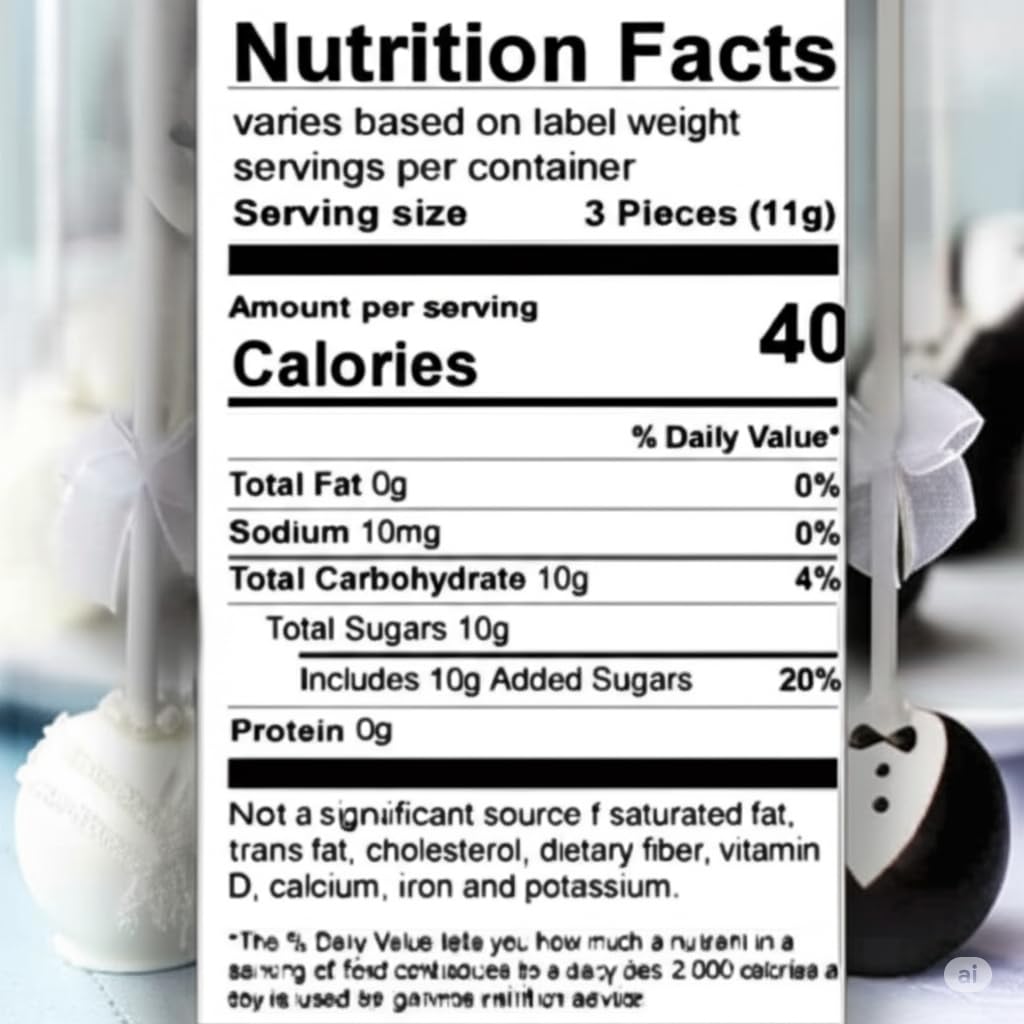 Fusion Sweets Mr. & Mrs. Buttermints ideal for dessert tables and candy buffets.
