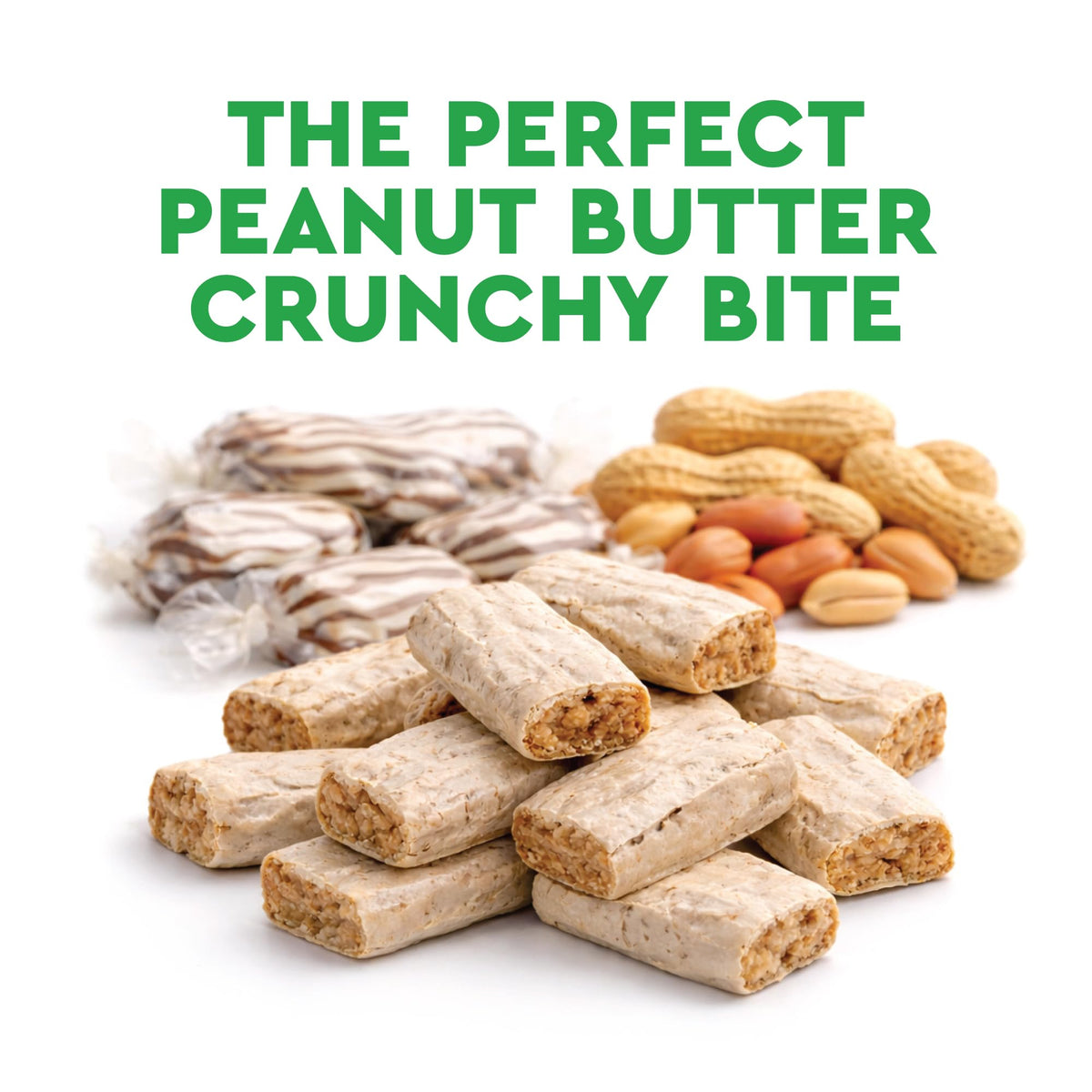Gift-ready presentation of Fusion Sweets Peanut Butter Bars for baskets or stockings.